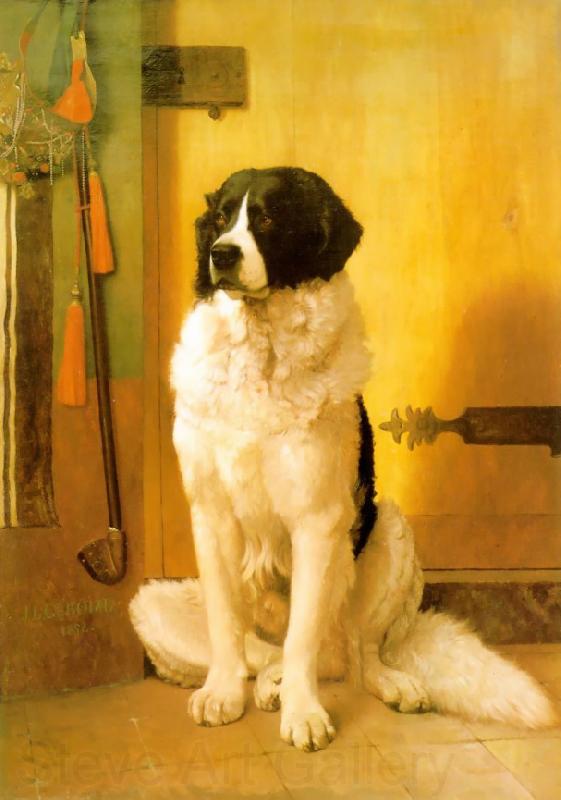 Jean Leon Gerome Study of a Dog Norge oil painting art